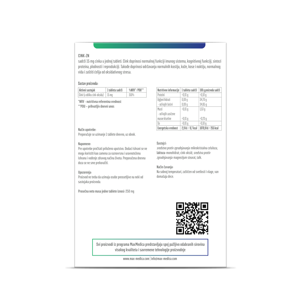 Cink Zn | Basic | MaxMedica