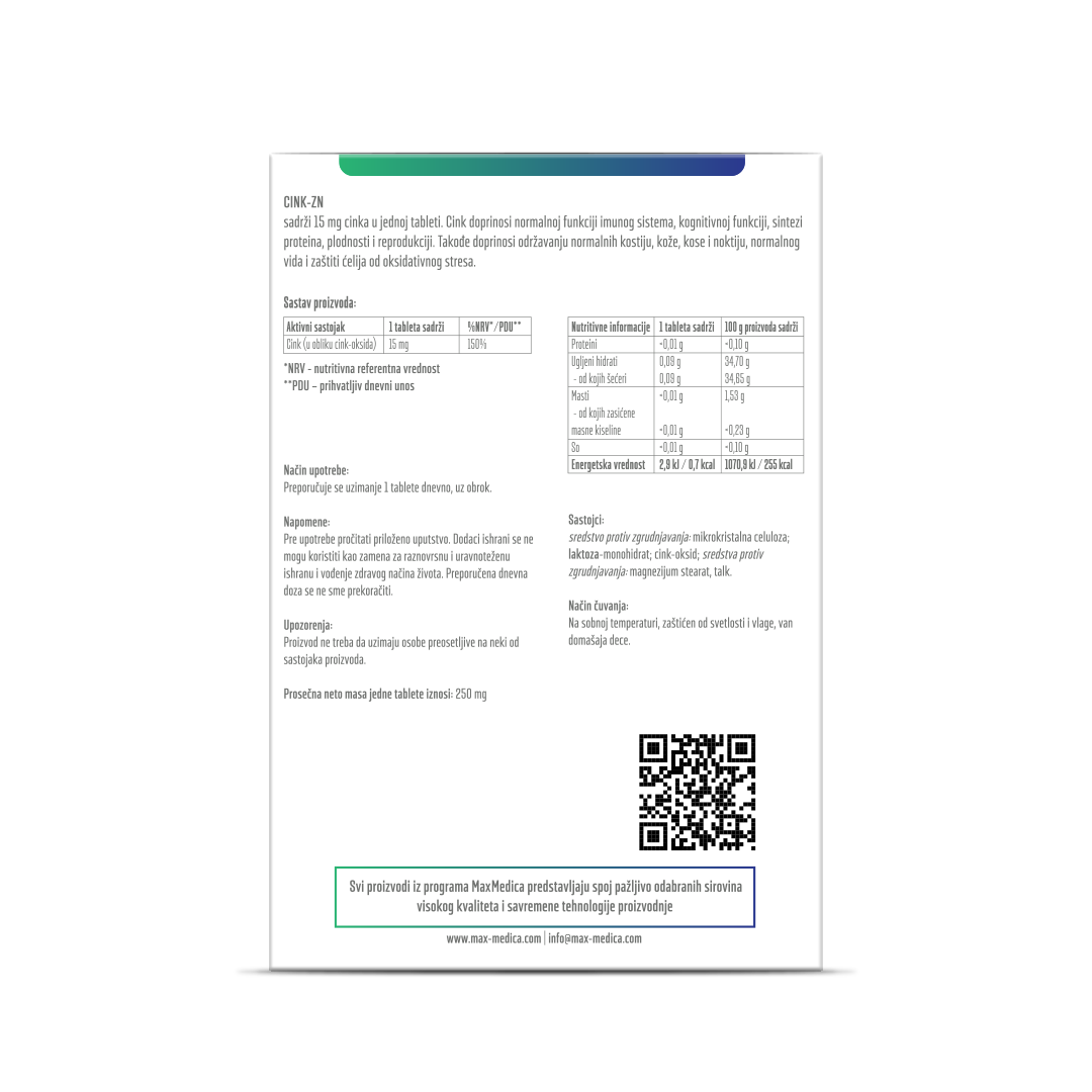 Cink Zn | Basic | MaxMedica